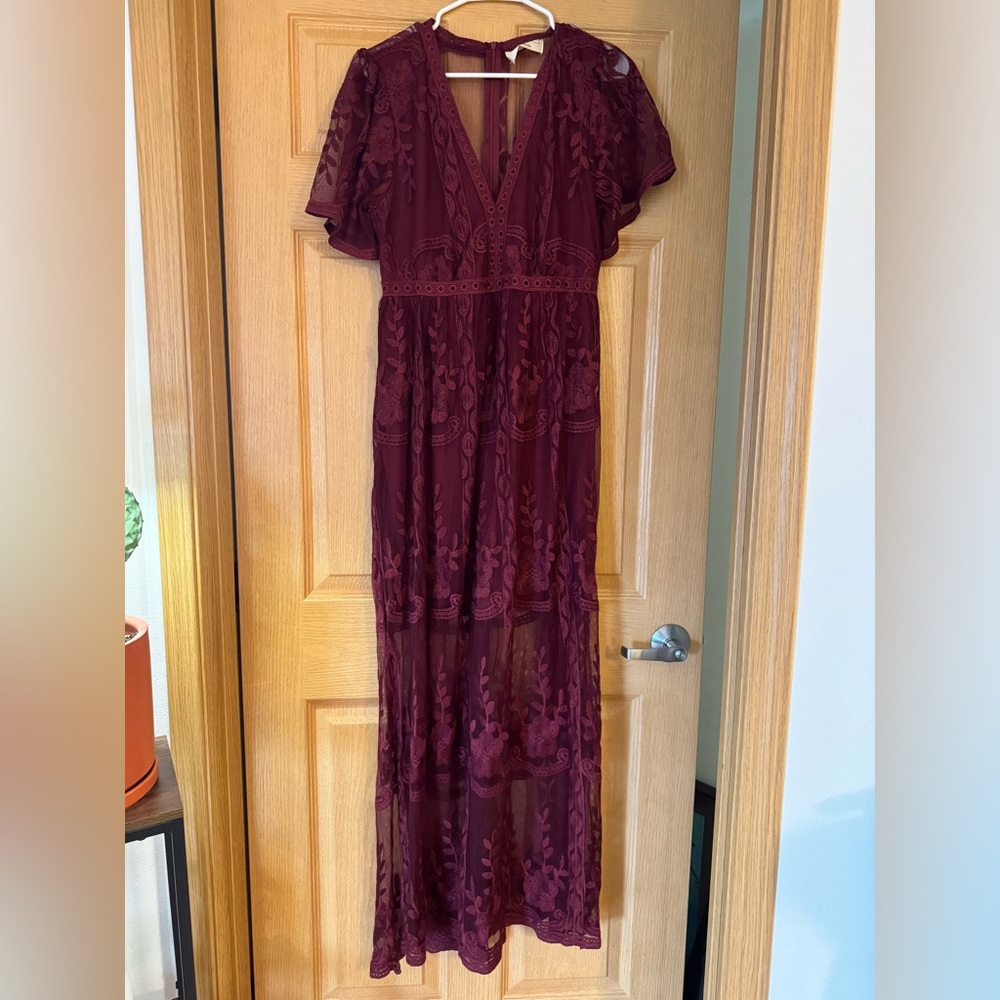 Bella Ella Boutique Lace Slip Dress
